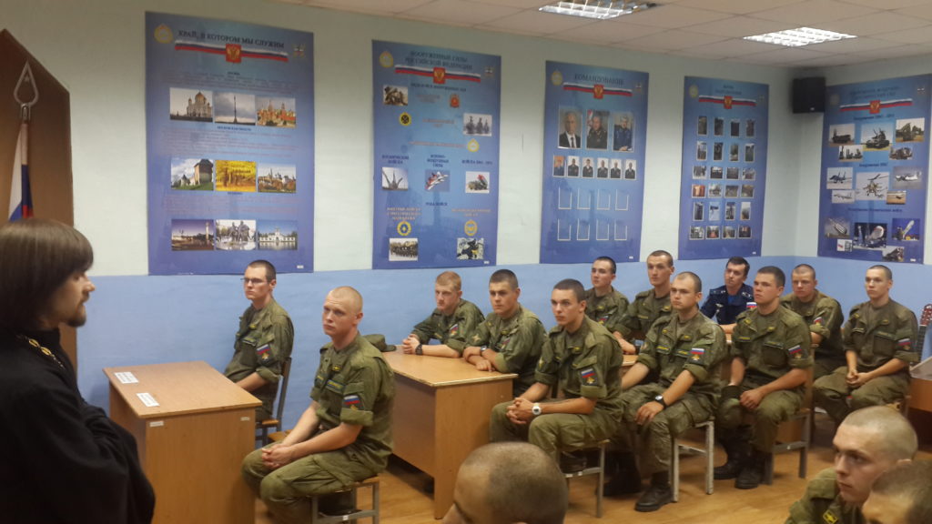 Встреча с военнослужащими в.ч. № 43431. Сергиевский храм, пос. Нагорное. 11.08.16